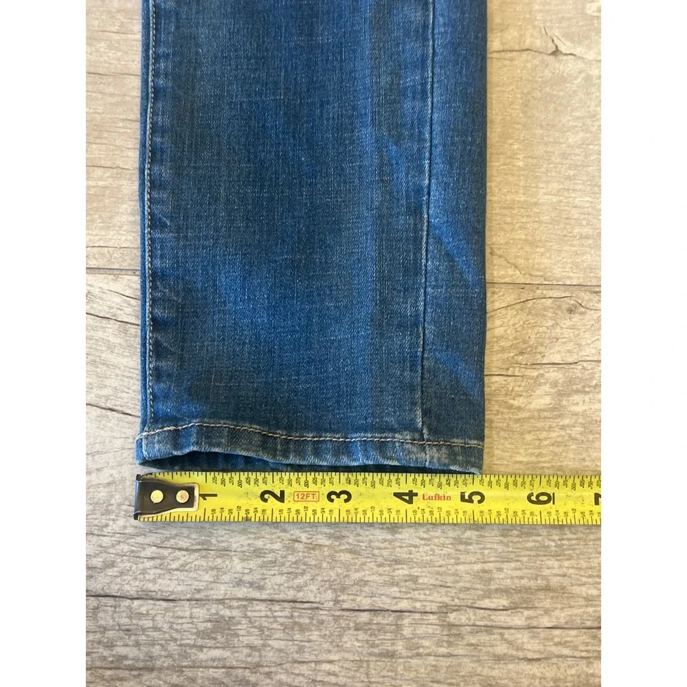 Dear John Joyrich Comfort Skinny‎ Jeans Blue Distressed Patch Denim Womens - Picture 10 of 12